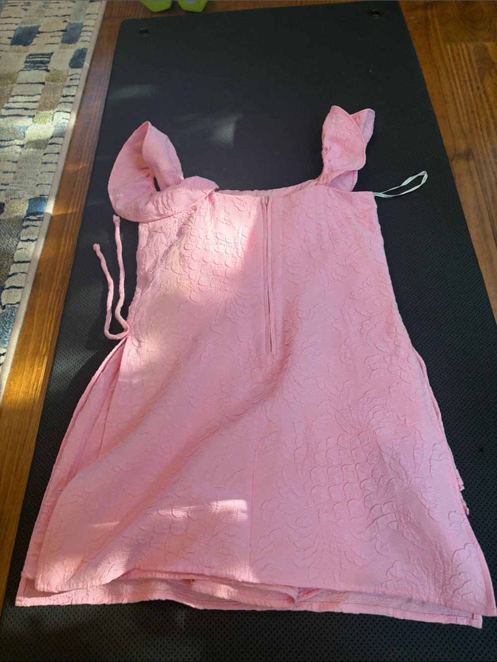 Pink Ruffle Strap Dress - Picture 2 of 8